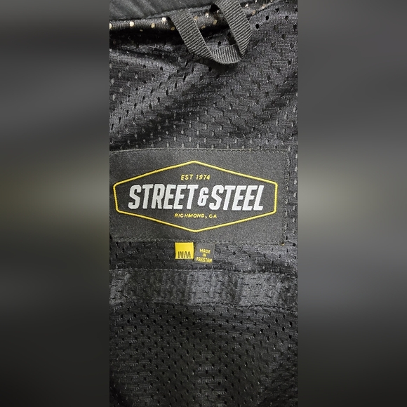 Street & Steel women M Heartthrob motorcycle riding jacket armored on shoulder - Picture 8 of 8
